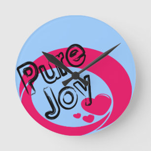 Pure Joy Clock Runde Wanduhr