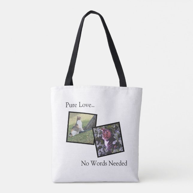 Pure Love Pet Lover Custom Tote Bag (Rückseite)