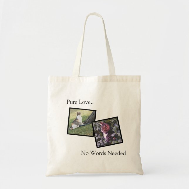 Pure Love Pet Lover Custom Tote Bag Tragetasche (Vorne)