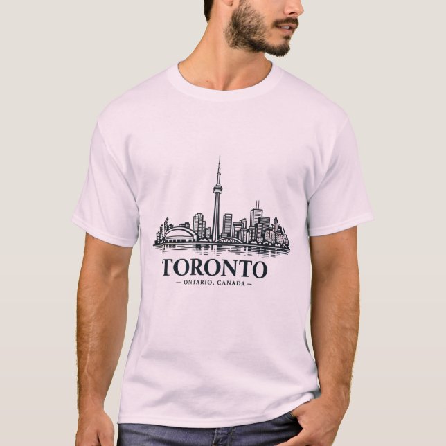 Pure North: Toronto Skyline Apparel T-Shirt (Vorderseite)