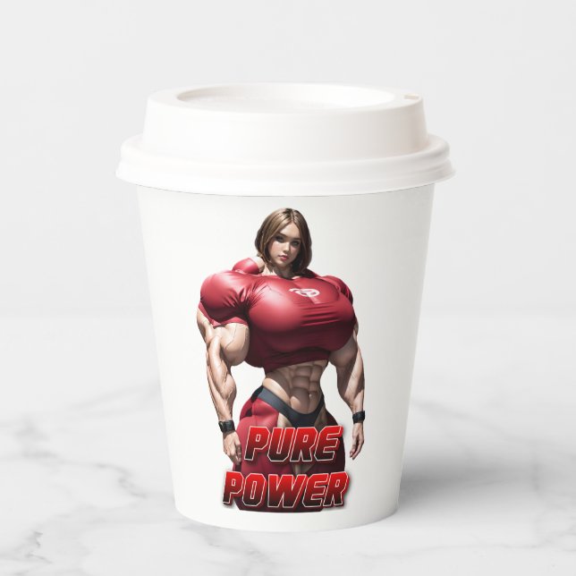 PURE POWER PAPPBECHER (Vorderseite)