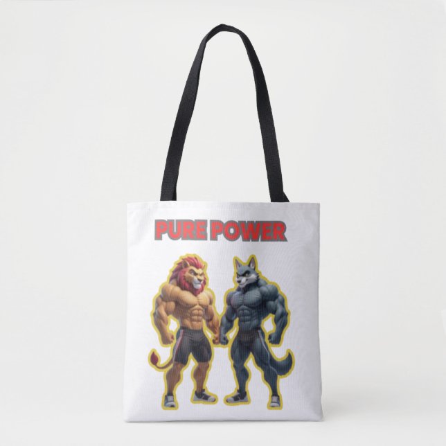 Pure Power – Strong Animal Muscle Cartoon Design (Vorderseite)