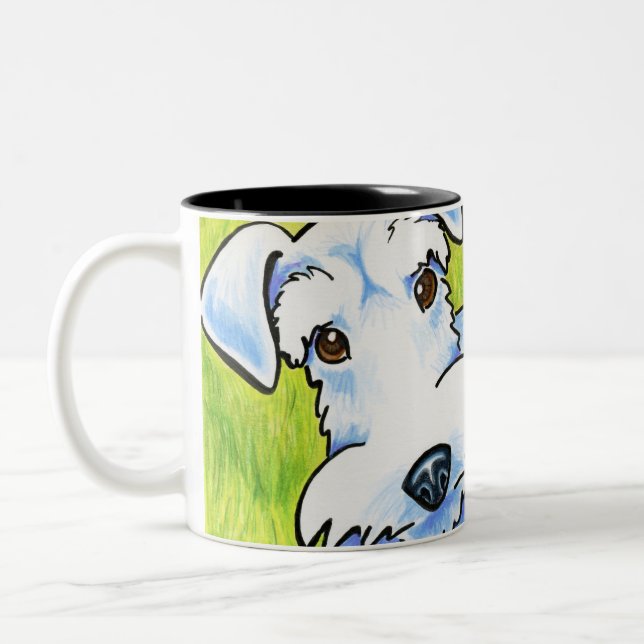 Pure Schnauzer Zweifarbige Tasse (Links)