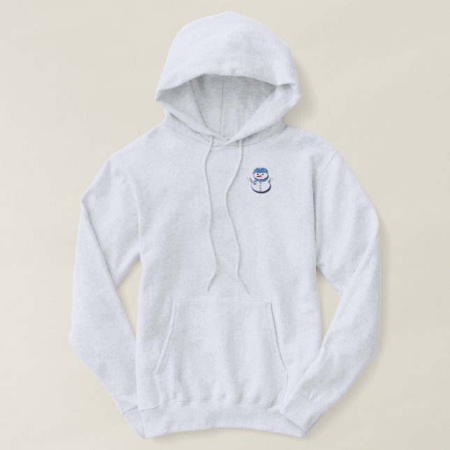 Pure White Snowman Hoodie (Design vorne)