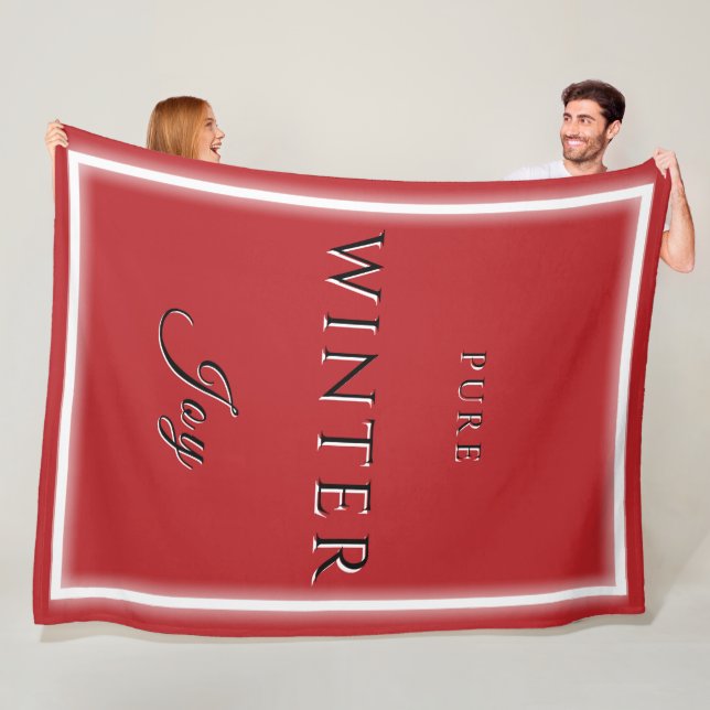 Pure Winter Joy Fleece Blanket (Beispiel)