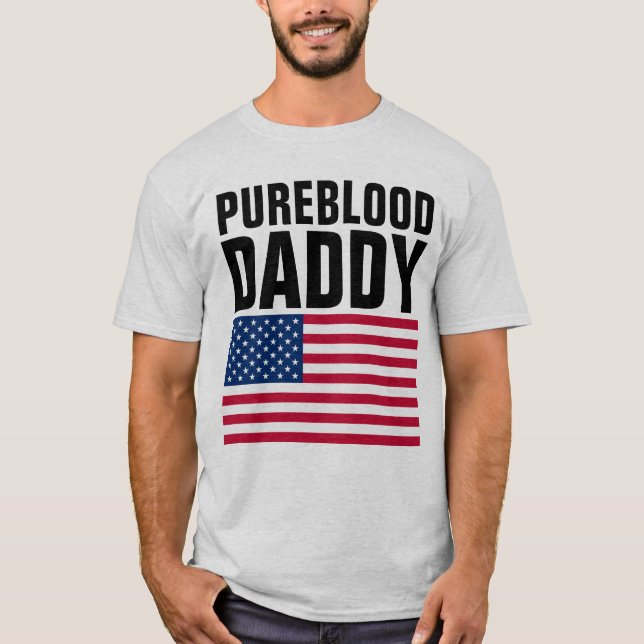 PUREBLOOD VATER DADDY MENS T - Shirt (Vorderseite)