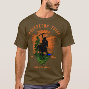 Purepecha Stamm Indianerreich Indianerproud Retro T-Shirt