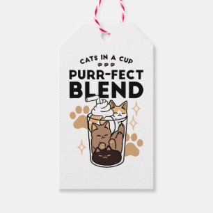 Purer Blend: Cat and Coffee Art for Pet Lovers Geschenkanhänger