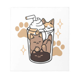 Purer Blend: Cat and Coffee Art for Pet Lovers Notizblock