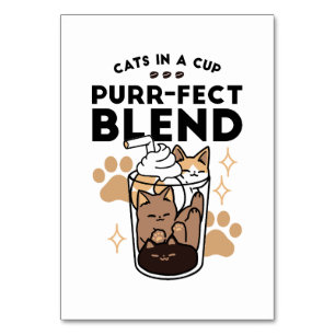 Purer Blend: Cat and Coffee Art for Pet Lovers Tischnummer