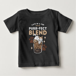 Purer-fect-Mischung: Kaffeedesign für Cat & Coffee Baby T-shirt
