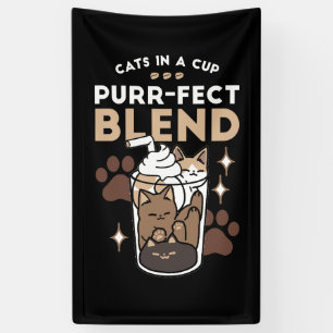 Purer-fect-Mischung: Kaffeedesign für Cat & Coffee Banner