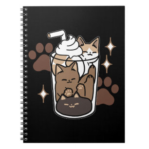 Purer-fect-Mischung: Kaffeedesign für Cat & Coffee Notizblock