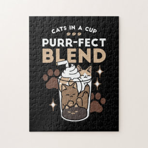 Purer-fect-Mischung: Kaffeedesign für Cat & Coffee Puzzle