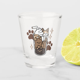Purer-fect-Mischung: Kaffeedesign für Cat & Coffee Schnapsglas