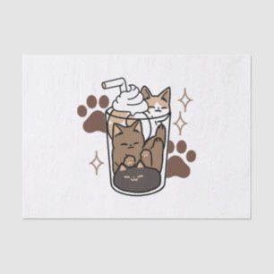 Purer-fect-Mischung: Kaffeedesign für Cat & Coffee Seidenpapier