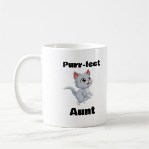 Purer-fect Tante, lustige Katze Lover Kaffeetasse