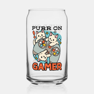 Purer On Gamer - Niedliches Cat Gaming Design Dosenglas