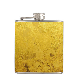 PURES GOLD Muster / Blattgold Flachmann