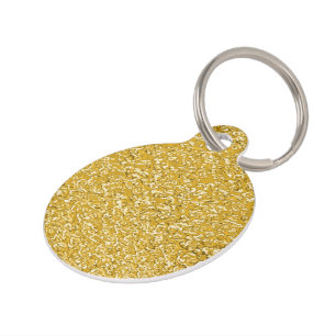 PURES GOLD Sprenkelmuster + Ihr Text / Foto Tiernamensmarke