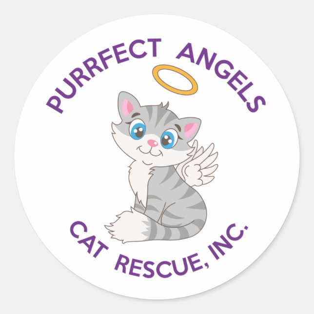 Purfect Angels Cat Rescue Aufkleber (Vorderseite)