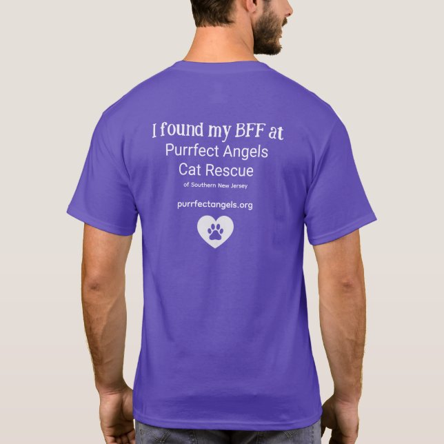 Purfect Angels Cat Rescue BESTE FREUNDIN Unisex Sh T-Shirt (Rückseite)
