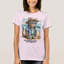 Purfect Beach Life für Kitty Cat Liebhaber T-Shirt