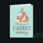 Purfect Birthday Funny Cat Lover Geburtstag Karte<br><div class="desc">Herzlichen Glückwunsch zum Geburtstag! Hübsche,  humorvolle und manchmal sarkastische Geburtstagskarten für Ihre Familie und Freunde. Holen Sie sich diese lustige Karte für Ihre besondere Person. Besuchen Sie unseren Laden für coolere Geburtstagskarten.</div>
