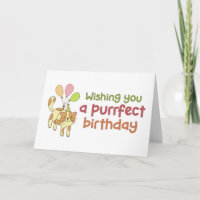 Purfect Birthday Niedlich Cat Lover Funny Geburtst