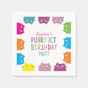 Purfect Birthday Party Serviette