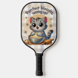 "Purfect biscuits, kommend" Katzenkuppe Pickleball Schläger