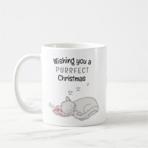Purfect Christmas Schlafen Cat Tasse