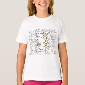 Purfect Fun: Brown Cat T - Shirt für Kinder