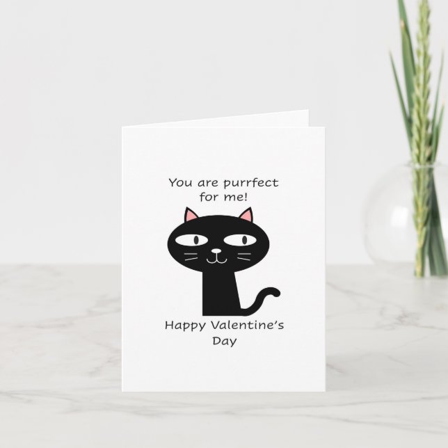 Purfect kitty, Happy Valentines Day Karte (Vorderseite)