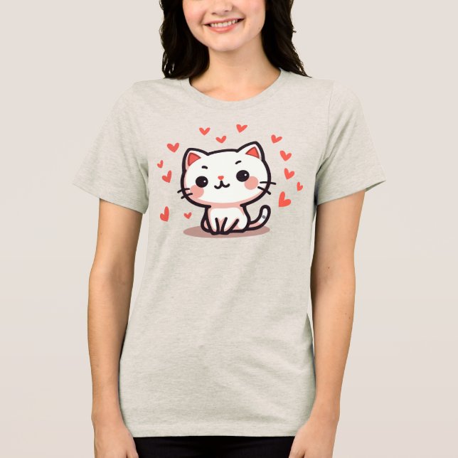 Purfect-Liebe Tri-Blend Shirt (Vorderseite)
