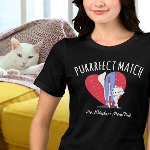 Purfect Match Couples Perfekte Cat Mama Cat Vater Tri-Blend Shirt