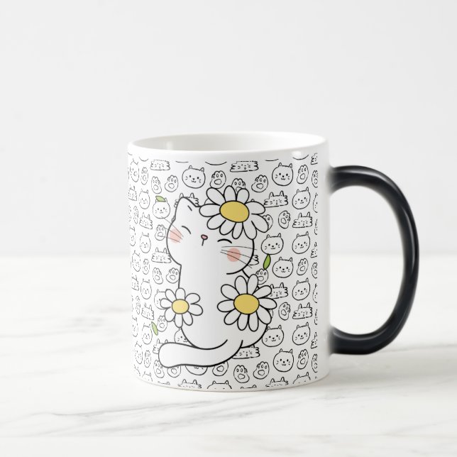 Purfect Sip: Brown Cat Tasse for Cat Lovers (Rechts)