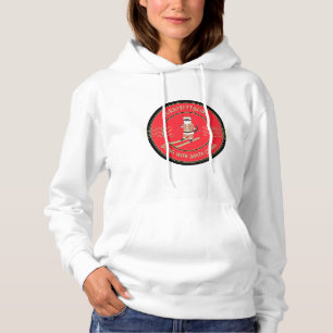 Purfect Slope Skiing mit Santa Claws Hoodie