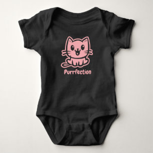 Purfektion, sehr Niedliche Anime-Katze Baby Strampler
