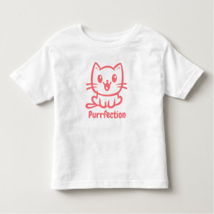 Purfektion, sehr Niedliche Anime-Katze Kleinkind T-shirt