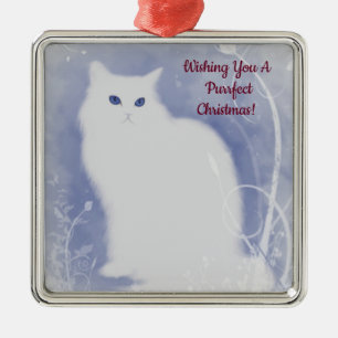 Purffect Christmas Cat Ornament Aus Metall