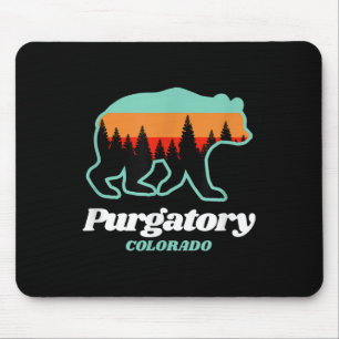 Purgatory Colorado Ski Snowboarden Bär Mousepad