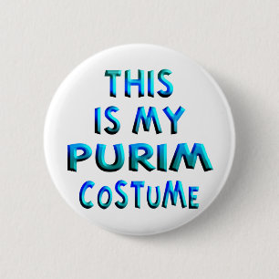 Purim Costume Button