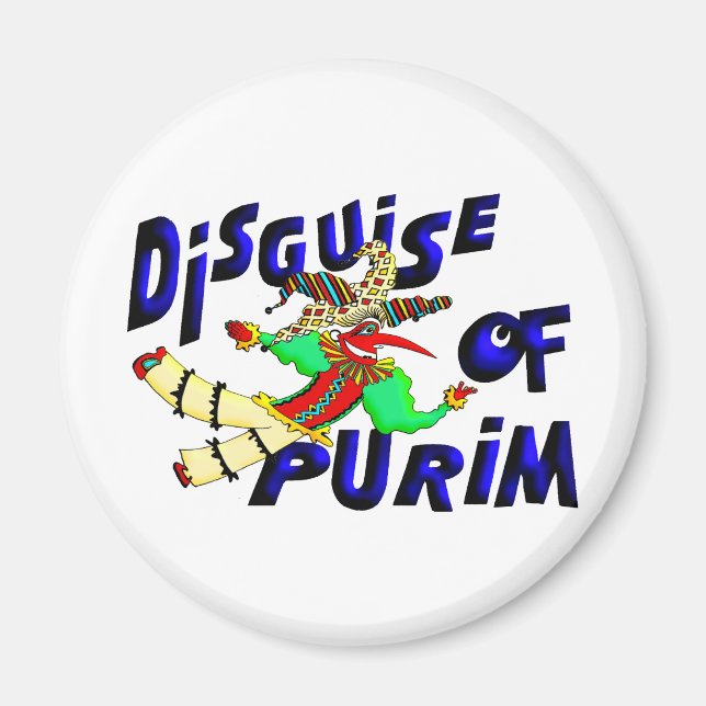 Purim Disguise Magnet (Vorne)