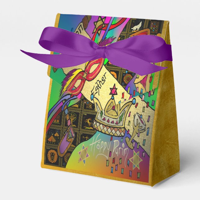 Purim Esther Celebration Dark Art Print Geschenkschachtel (Vorderseite)