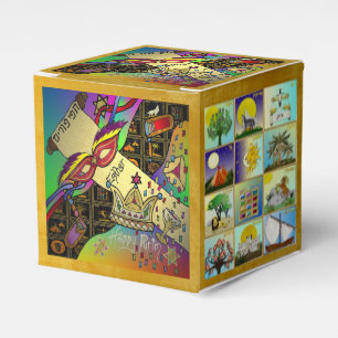 Purim Esther Feier Dark Art Druck Geschenkschachtel