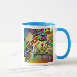 Purim Esther Feier Light Art Druck Tasse
