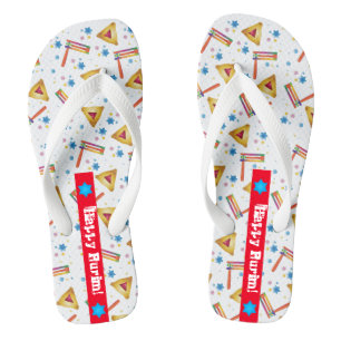 Purim Festival Jewish Holiday Geschenke Hamantasch Flip Flops