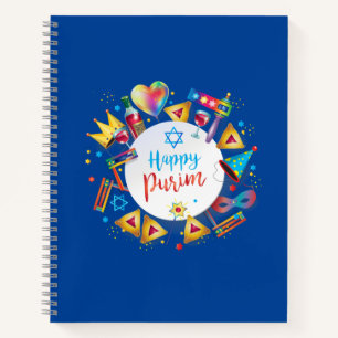 Purim Festival Jewish Holiday Geschenke Hamantasch Notizbuch