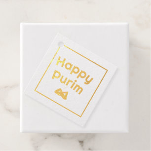 Purim-Goldfolie-Tags Geschenkanhänger